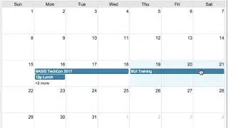 BBj JavaScript Full Calendar