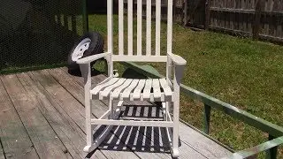 230 Fixing an old broken White Rocking Chair Week 22