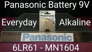 Panasonic Battery Everyday Power Alkaline 9V - 6LR61 - MN1604 - Transistor 001