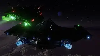 Elite Dangerous Odyssey - Alpha 4 - Imperial Eagle and Corvette in close formation