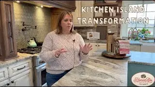 Kitchen Island Transformation | Honest Abe Log Homes