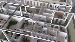The model of steel structure building 