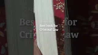 Best book for Criminal Law #law #study #exam #clat #aibeexam #criminallaw