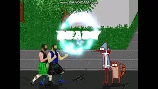 MUGEN: Evil Angus (Me) & Angus vs Mordecai & Rigby