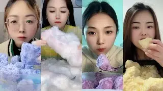 ASMR ICE EATING | FLAVORED ICE EATING | ICE BITES