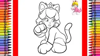 The Coloring Couple Presents: Coloring Cat Princess Peach | How to Color