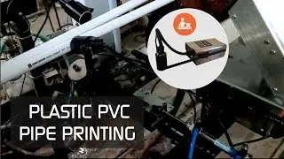 Plastic PVC Pipe Printing - CIJ Inkjet Printing - RN Mark E1 18 High Resolution