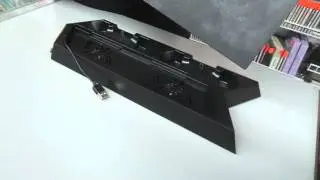 PS4 Vertical Stand with Cooling Fan - Twin Controller Charger with USB hub - NEXiLUX