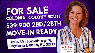 🚨UNDER CONTRACT🚨 IMMACULATE FURNISHED DOUBLE-WIDE | COLONIAL COLONY SOUTH | $39,900