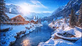 Cozy Winter Mountain Cabin Jazz ❄️ Relaxing Background Music for Work, Study & Relax