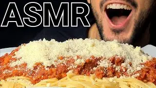 ASMR SPAGHETTI BOLOGNESE PARMESAN PASTA (EATING SOUNDS) NO TALKING MUKBANG