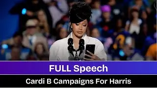 Full Speech: Cardi B Campaigns For Kamala Harris | #cardib #kamalaharris #wisconsin #news