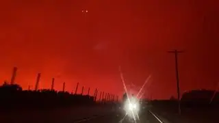 Wildfire Turns Sky Red At Noon in U.S. State of Oregon - 1141631