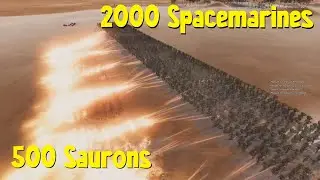 2000 Spacemarines vs. 500 Sauron [INSANE] | UEBS2