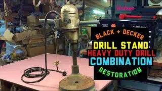 Black & Decker Drill Stand and 1/2&rdquo; Heavy Duty Drill Combo.