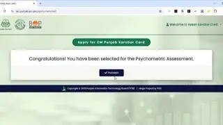 Congratulations! You have been selected for the Psychometric Assessment | Maryam Nawaz Karobar Card|