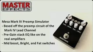 Master Effects - Mesa Mark IV Preamp Simulator playthrough - Baritone