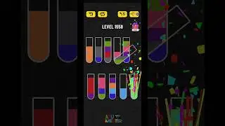 Water Sort Puzzle Level 1558 is a KALEIDOSCOPIC LOCK! 🔐 Turn to Unlock #shorts