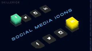 Social Media Icons Using HTML & CSS Only || Web Development || Skillerior
