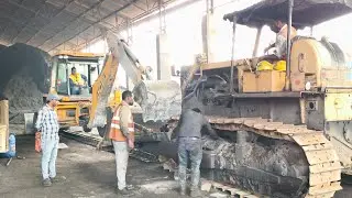 #jcb3dxmachine #and #bulldozer D-80-A-12 #dozer ,, जेसीबी मशीन से चैन कैसे फिट किया #full #hd #video