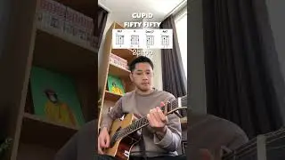 FIFTY FIFTY - Cupid (YU Easy Guitar Tutorial) #Shorts