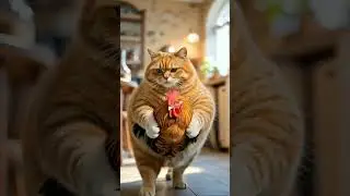 Caring Cat Turned into Chef 😂😺 #catchef #foodiecat #legendarycat