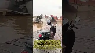Close Call: Concrete Truck Slides Off Ferry in Heart-Stopping Moment