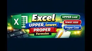 Excel Text Case Formulas Made Easy | UPPER, LOWER, PROPER Function Pashto Tutorial #excel