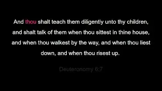 #3 Deuteronomy 6:7