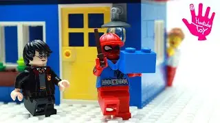 Lego Spiderman Brick Building Pencil Pot House Stop Motion