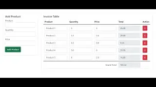 Vanilla JavaScript Invoice System |   Invoice System For Stock & Inventory or Web Application