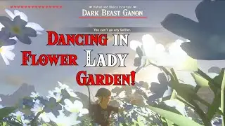 Dancing on Flower Lady Garden using Ganon GLITCH in Zelda Breath of The Wild