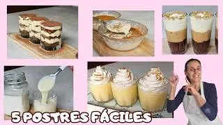 POSTRES EN VASITOS, muy f&aacute;ciles y deliciosos, ECON&Oacute;MICOS !!