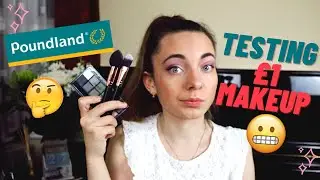 Testing £1 Poundland Makeup | Full Face FIRST IMPRESSIONS | Vicky Bubbles