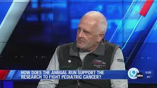 How does the annual Paige's Butterfly Run support research to fight pediatric cancer?