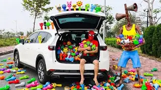 Spider-Man & Siren Head Discover a Car Full of Sprunki! - Spider Storie(Action POV Live)