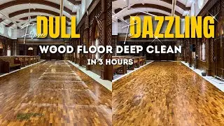 Deep Cleaning 3,000 sq.ft. Wooden Floor in 3 Hours | Westwood Care with Bona Deep Clean #cleaning