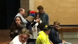 Richmond high School spends time with Norbert the Martian Stage Hypnotist