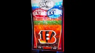 All Features for a HUGE bonus on The NFL Slot machine!! #slots #vegas #bengals