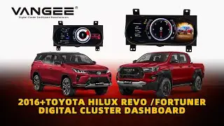 2016+Toyota Hilux Revo/Fortuner Digital Cluster Dashboard 
