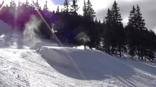 First Front Flip Attempt (Not landed)  - Ski