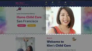 How to build a home daycare website homepage