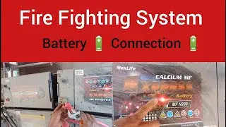 Fire Fighting System | Diesel Pump Battery connection | Battery Connection Karne Ka Tarika | Battery