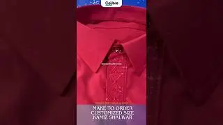 2024 Trends Cherish Red Men Eastern Look Customized Size Wash & Wear #shalwarsuit | #menswear