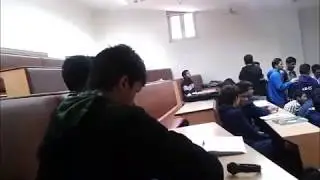 Inside the classroom in AIIMS, New Delhi.
