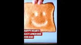 Happy Face Toast ☺️ #shorts#toast#kids#foodart