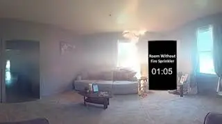 Canada VR Home Fire Demonstration - Unsprinklered and Sprinklered Rooms