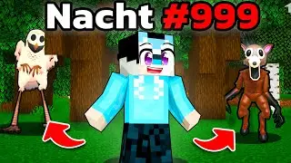 Nacht 999 OVERLEVEN In ENGSTE Minecraft BOS!