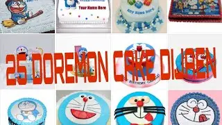 डोरेमोन केक कैसे बनाएं. goremon cakes kause bnay .doremon cake dijaen 25foto vala vidio