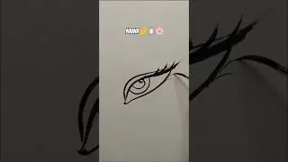 Eye Draw🪞🌸🦢 #song #love #youtubeshorts #art #tutorial #trending #shorts #drawing #ytshorts #viral